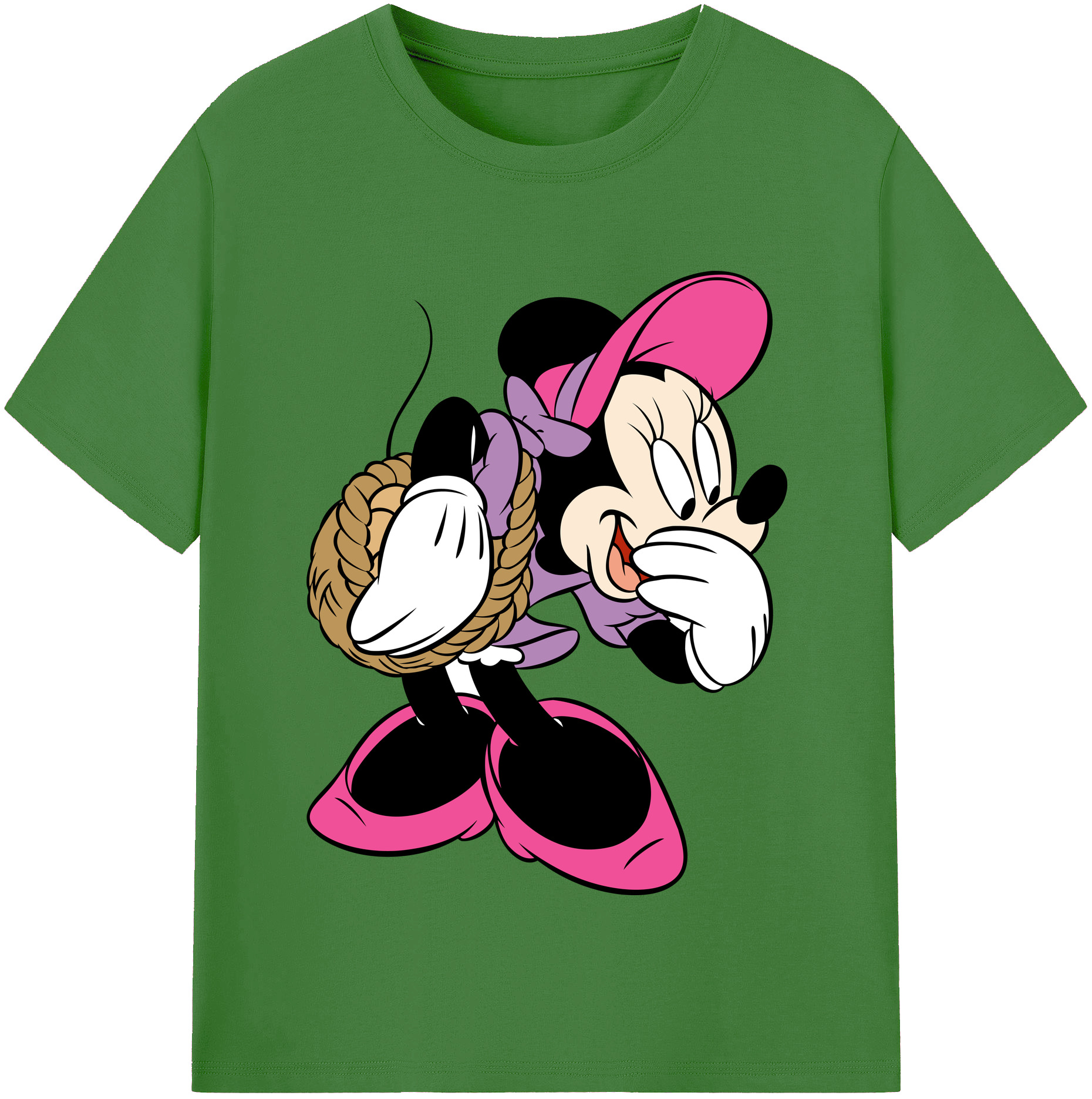 （画像用） ミッキーマウス Mickey Mouse レディースカジュアルプリントTシャツ（綿100％）